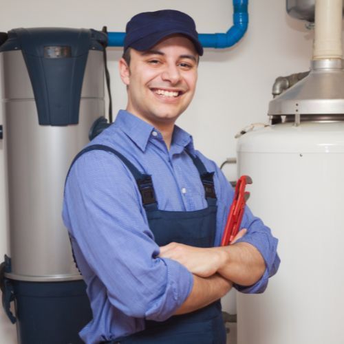 Plumbing work on residential sink installation
